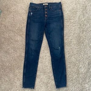 Madewell 10" High-Rise Skinny Jeans Hanna Wash 28